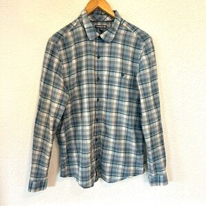 Toad co blue Button up long sleeve men’s medium